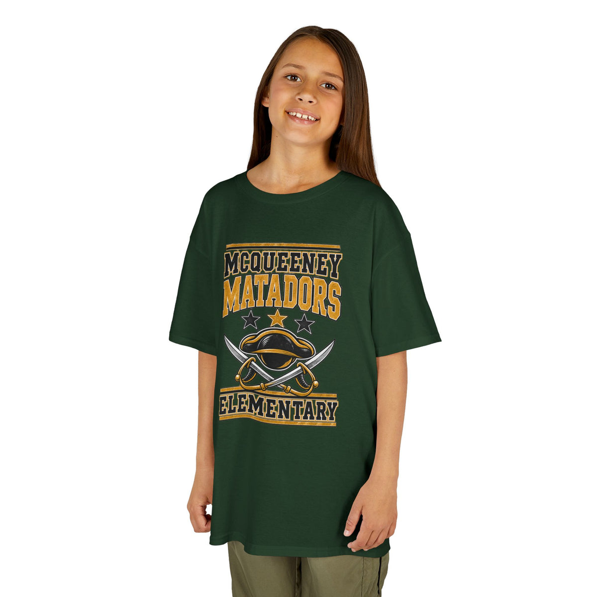 McQueeney Matadors Elementary Kids T-Shirt – School Spirit Tee