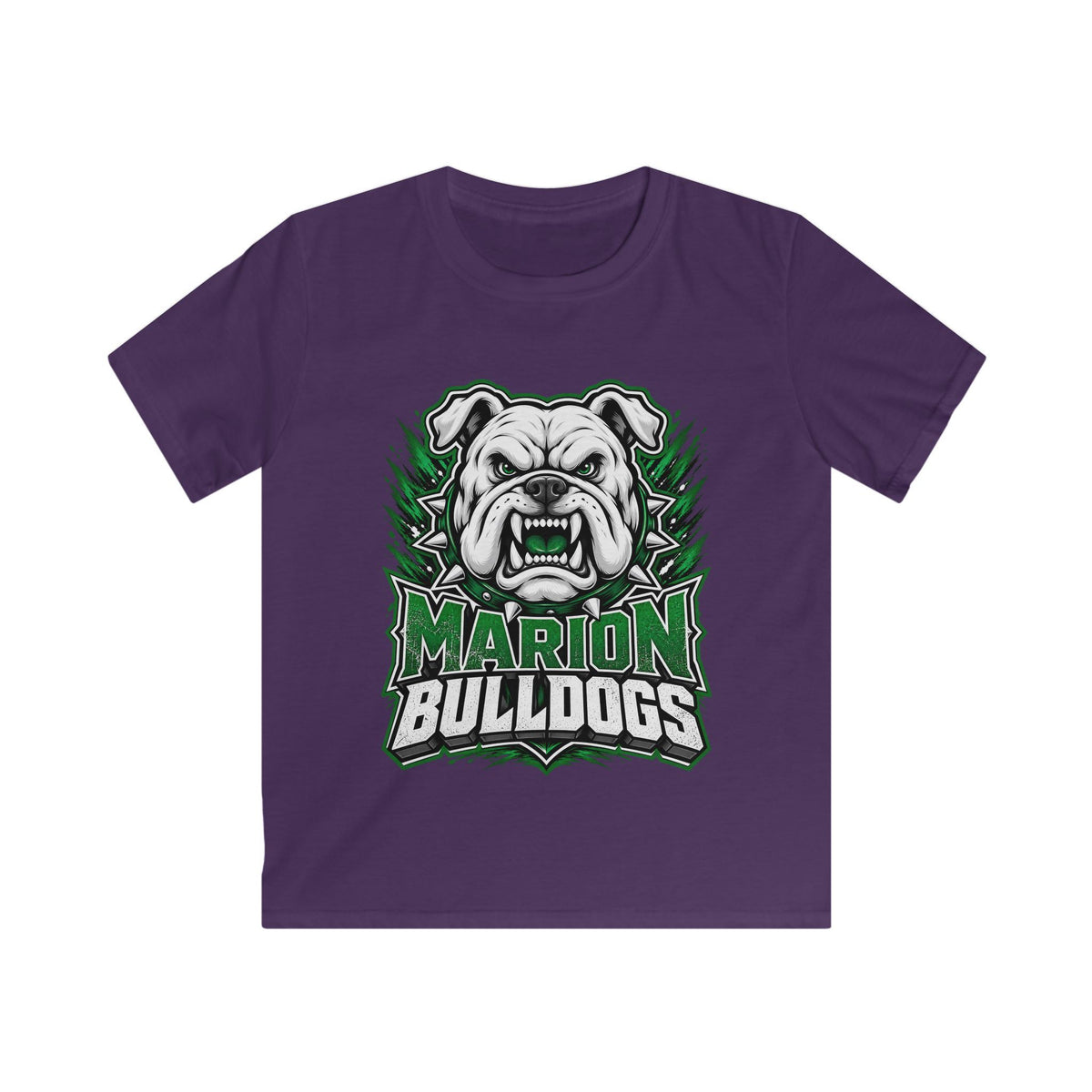 Marion Bulldogs Kids T‑Shirt — Custom Name & Number Youth Football Tee