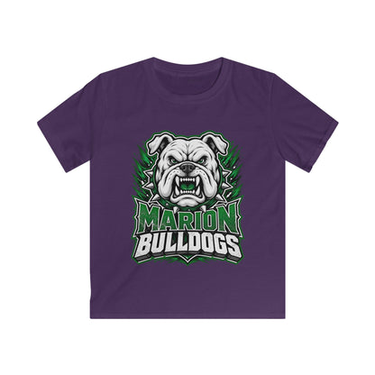 Marion Bulldogs Kids T‑Shirt — Custom Name & Number Youth Football Tee