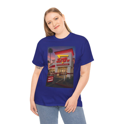Retro Diner Photo T‑Shirt – 'A Hand Out Of It' Vintage Neon Tee