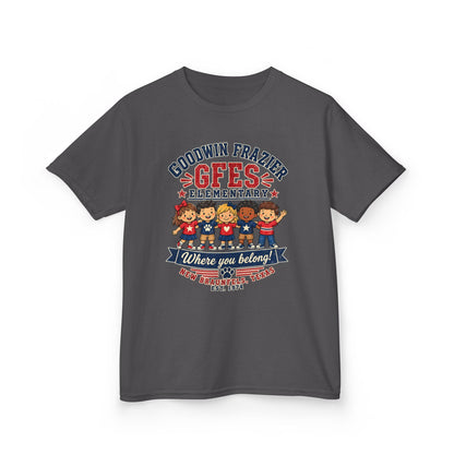 Kids T‑Shirt — "Goodwin Frazier G FES Elementary: Where You Belong" School Pride Tee