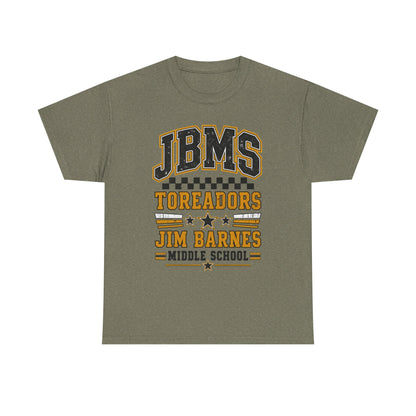 Jim Barnes Middle School Toreadors Tee — JBMS School Spirit T-Shirt