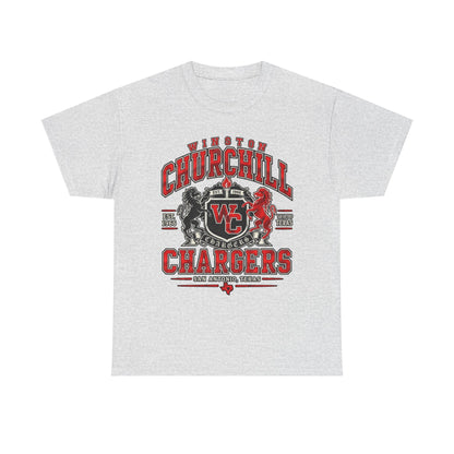 Churchill Chargers School Spirit T-Shirt — WC Logo & Mascot Tee