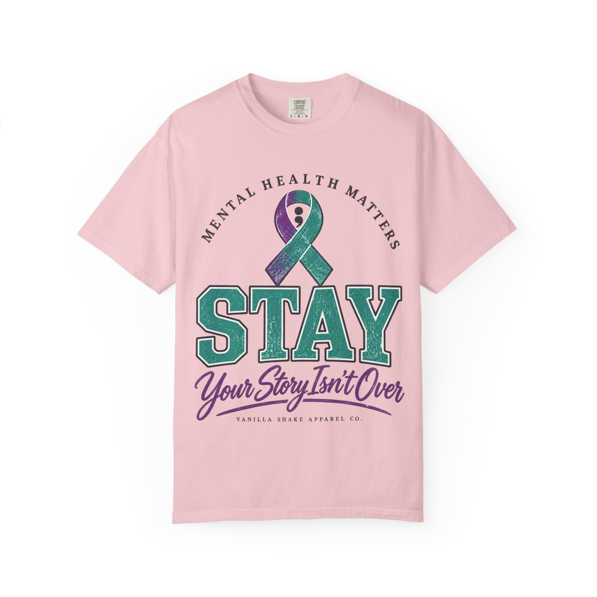 Mental Health Awareness 'Stay — Your Story Isn't Over' T-Shirt