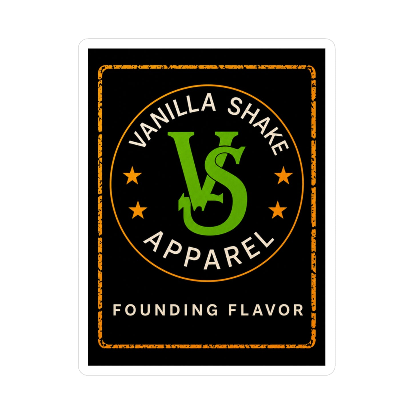 LIMITED EDITION Vanilla Shake Apparel Co Founding Flavor Sticker
