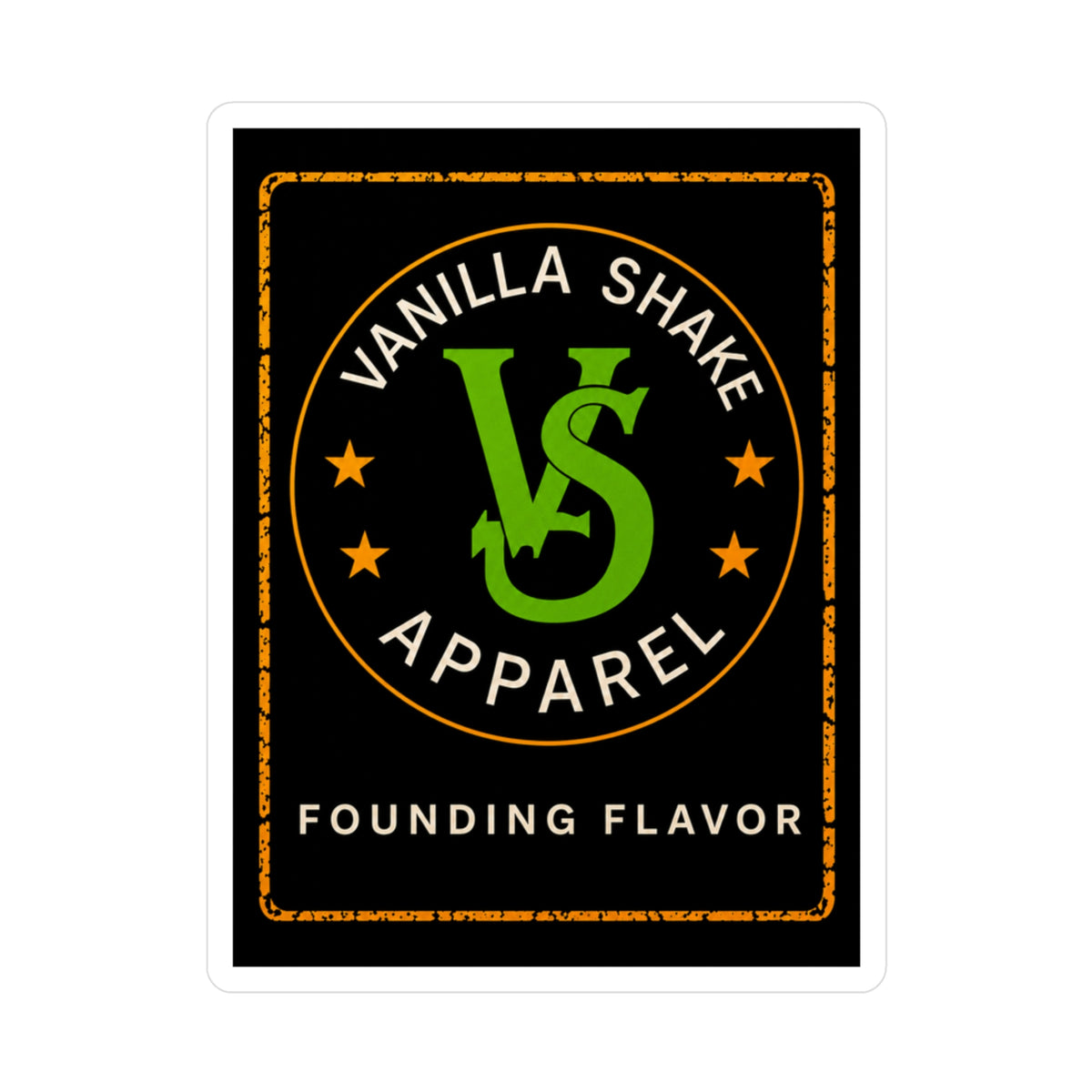 LIMITED EDITION Vanilla Shake Apparel Co Founding Flavor Sticker