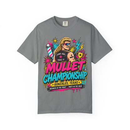 Mullet Championship T-Shirt — "Business in the Front, Party in the Back" Retro Graphic Tee