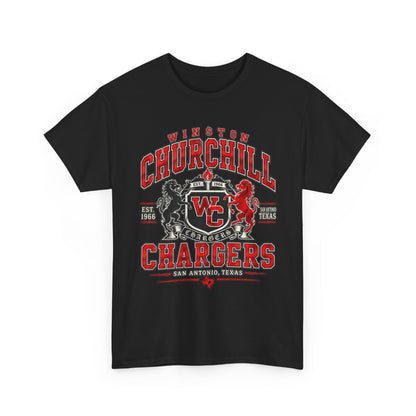 Churchill Chargers School Spirit T-Shirt — WC Logo & Mascot Tee
