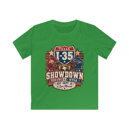 Kids I-35 Showdown Football Tee — Texas State vs UTSA Game Day Shirt