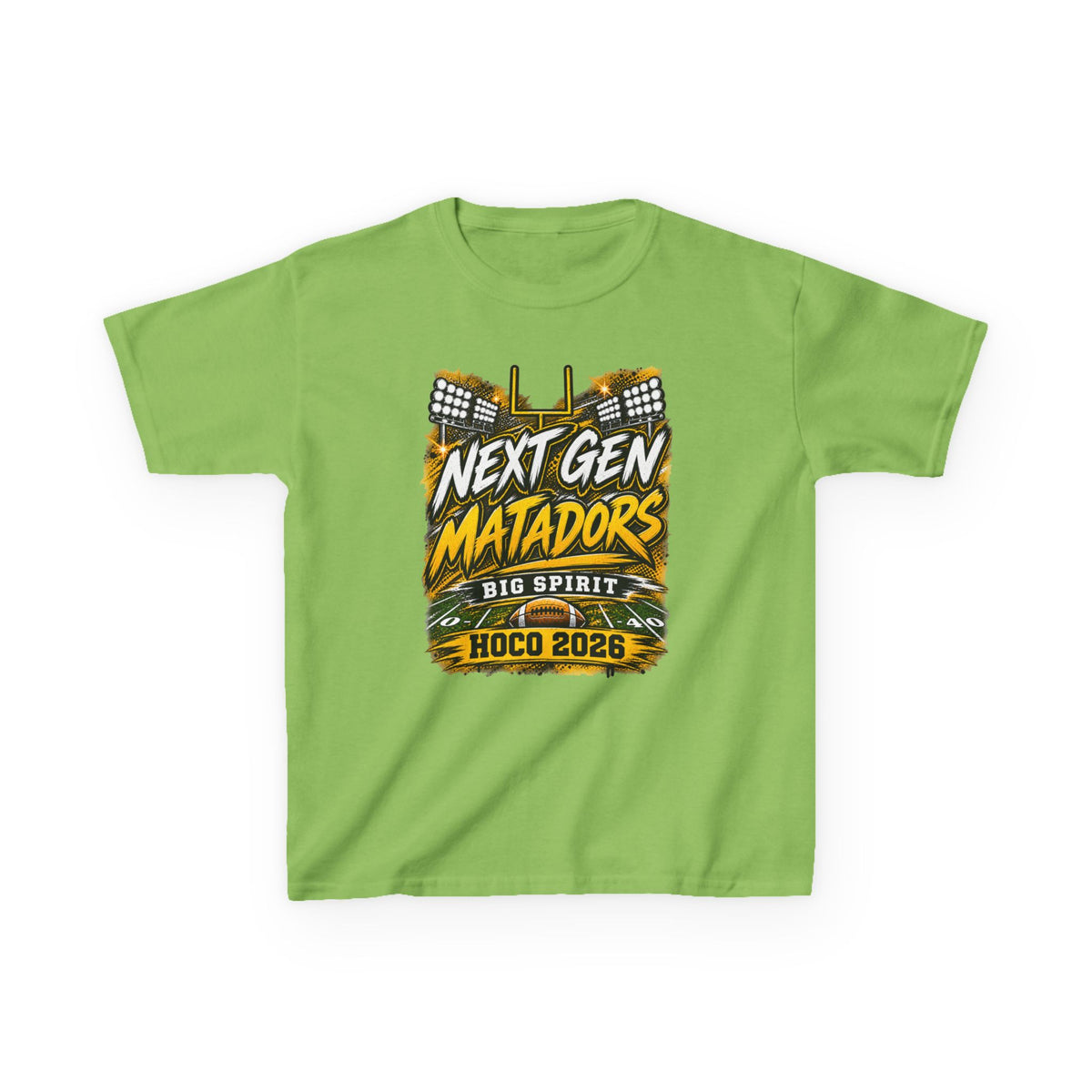 Kids Tee — "Next Gen Matadors" HOCO 2026 Big Spirit School Spirit Shirt