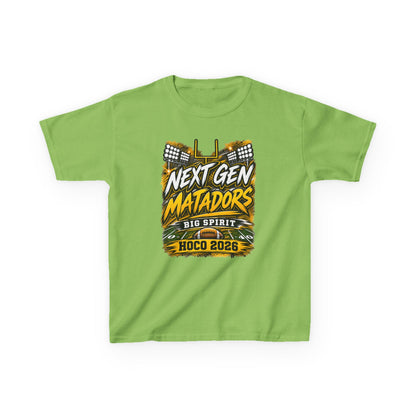 Kids Tee — "Next Gen Matadors" HOCO 2026 Big Spirit School Spirit Shirt