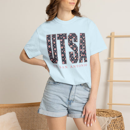 UTSA Floral Logo T‑Shirt — UT San Antonio Collegiate Tee
