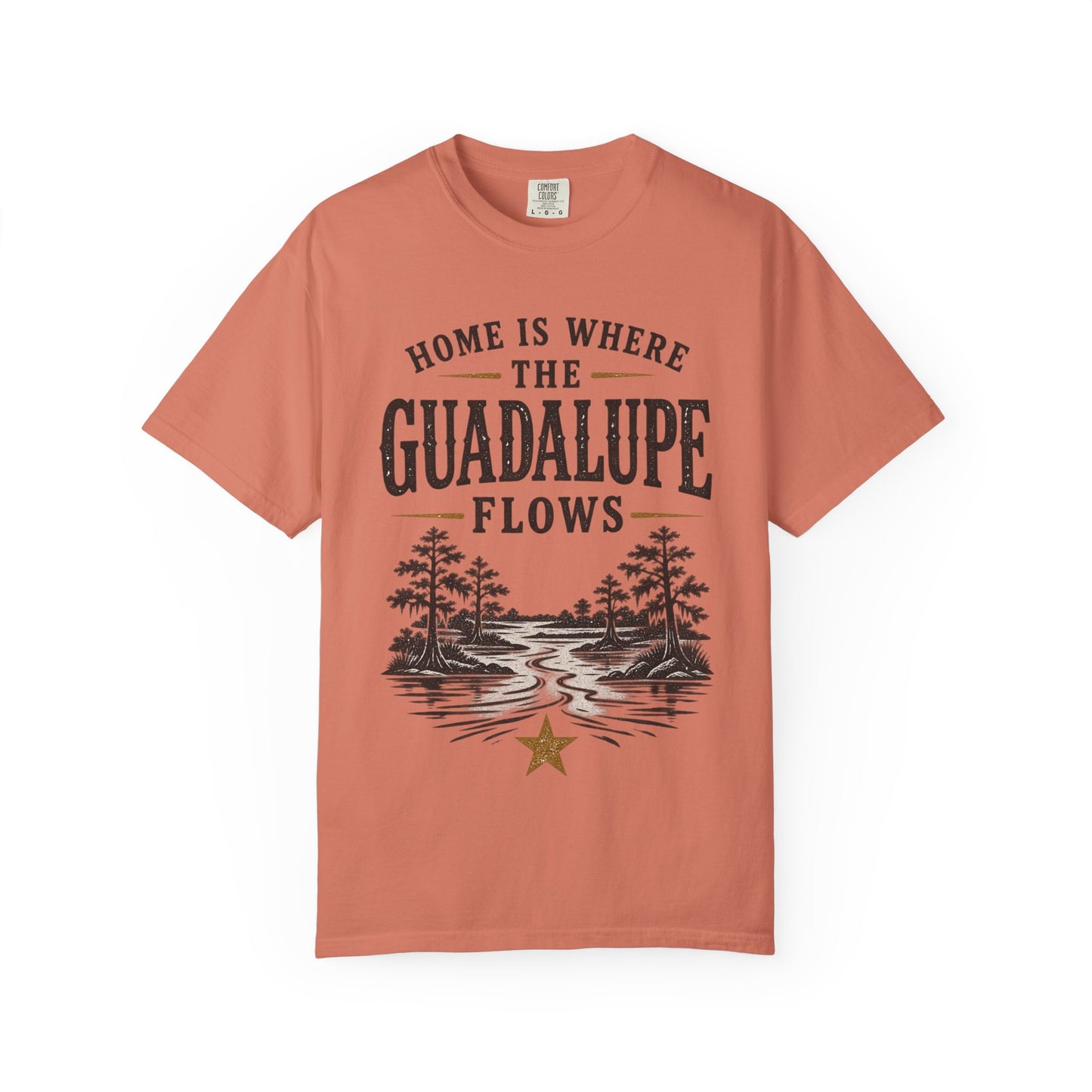 Guadalupe River T-Shirt — "Home Is Where The Guadalupe Flows" Vintage Outdoors Tee