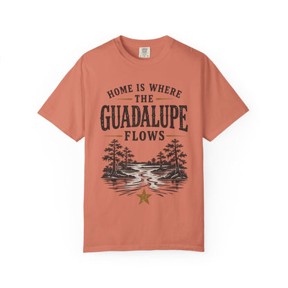 Guadalupe River T-Shirt — "Home Is Where The Guadalupe Flows" Vintage Outdoors Tee