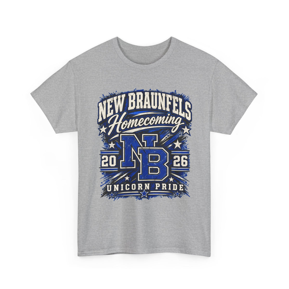 New Braunfels Homecoming 2026 T-Shirt — NB Unicorn Pride School Spirit Tee