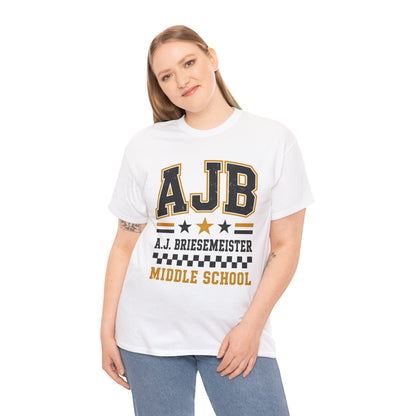 Middle School Custom Name Tee — AJB Briesemeister School Spirit Shirt