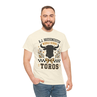 Toros Middle School Tee — A.J. Briesemeister School Spirit T-Shirt