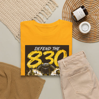 Defend The 830 Matador T-Shirt — San Antonio Pride, Military/Streetwear Graphic Tee