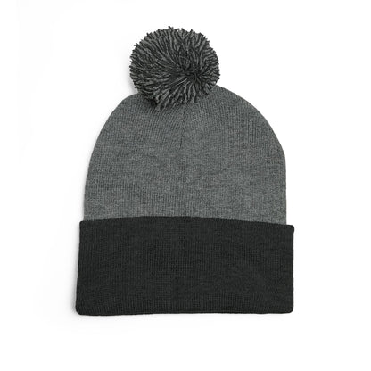 Pom-Pom Knit Cap (Embroidery)
