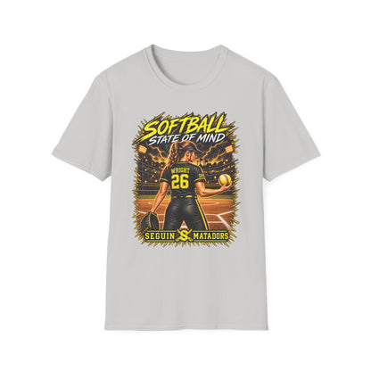 Custom Seguin Matador Softball Player Tee | Personalized Name & Jersey Number