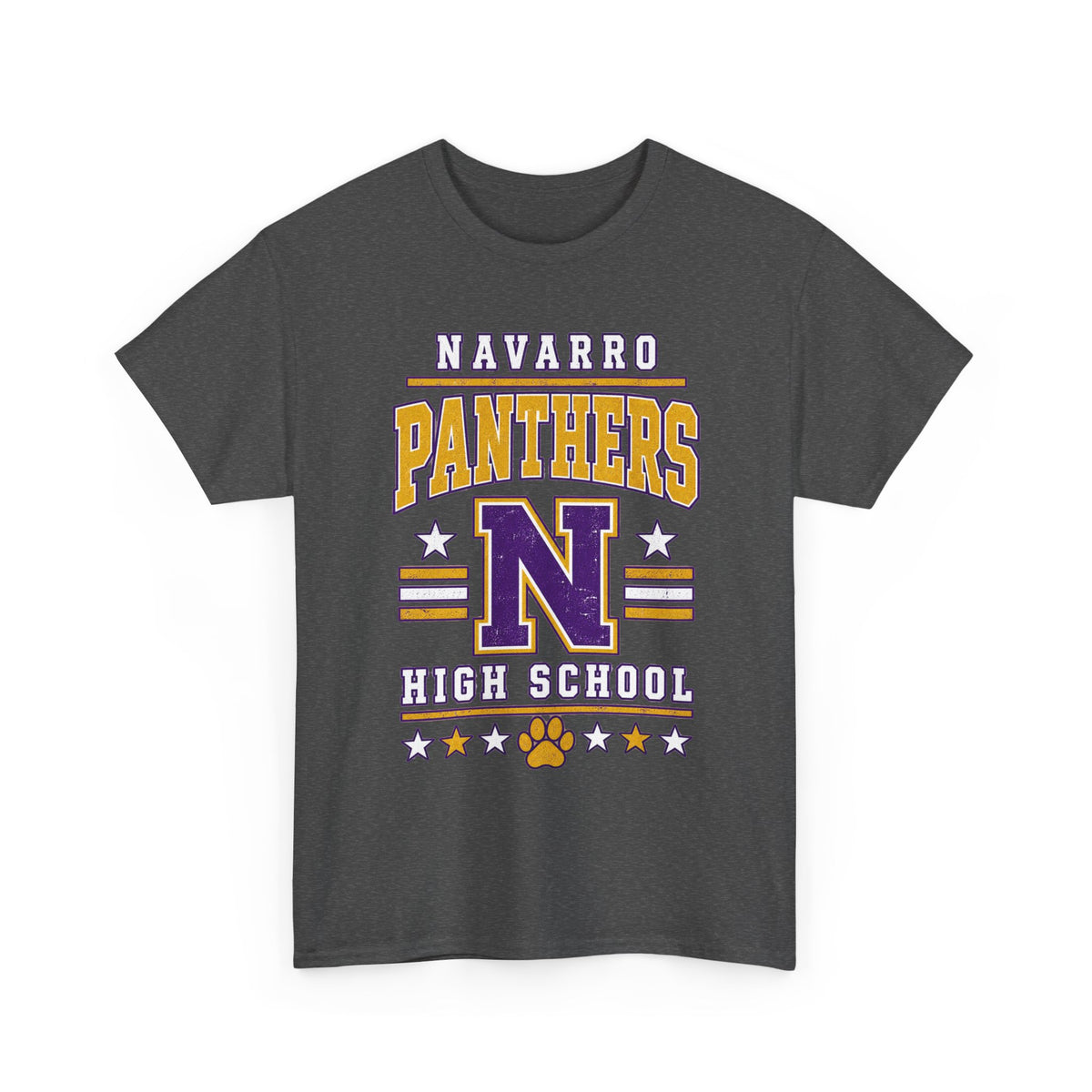 Navarro Panthers High School Tee — Retro Letterman N Design