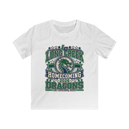 Homecoming Dragons Kids Tee — Long Creek 2026 School Spirit Shirt