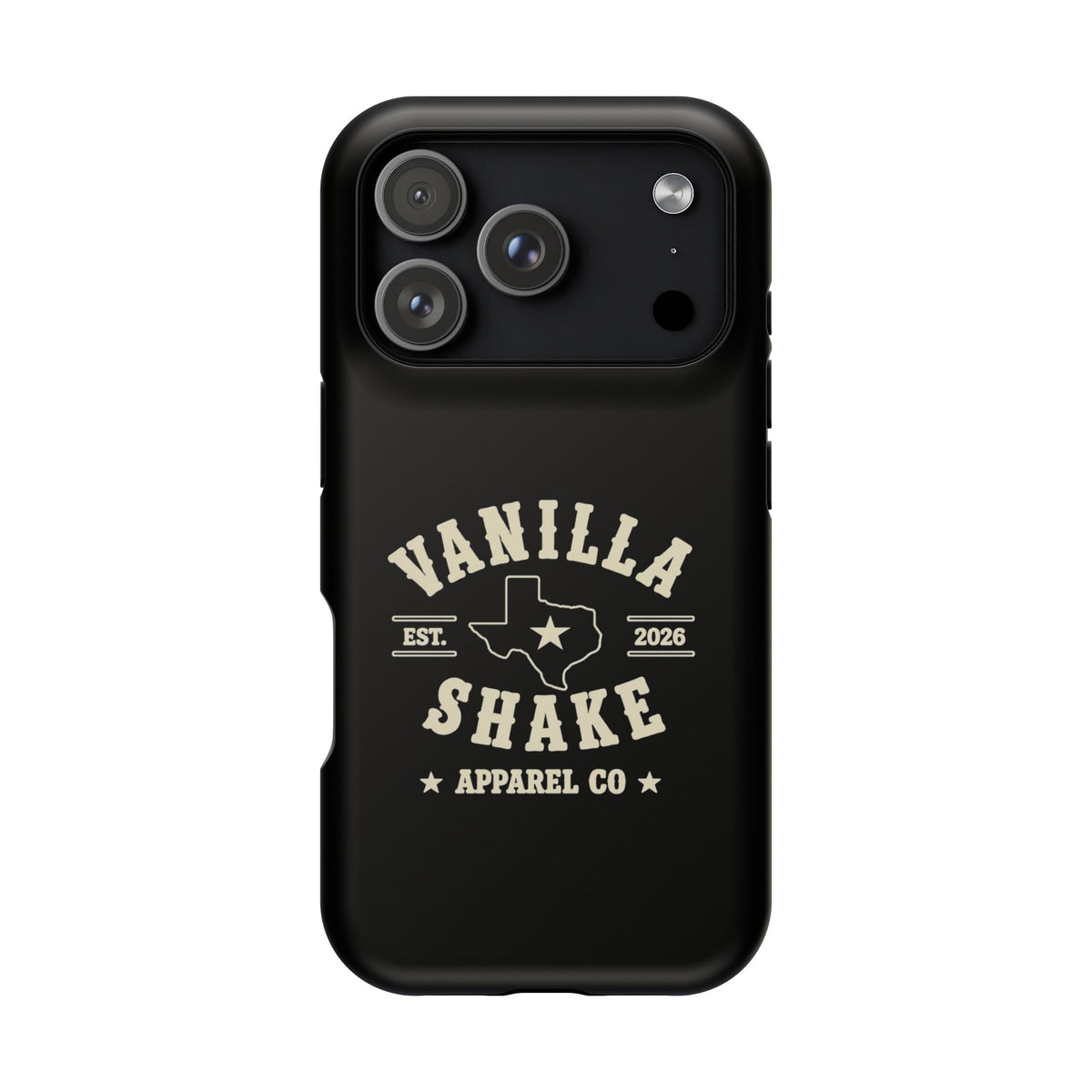 Black w/Ivory Logo lmpact-Resistant Phone Cases
