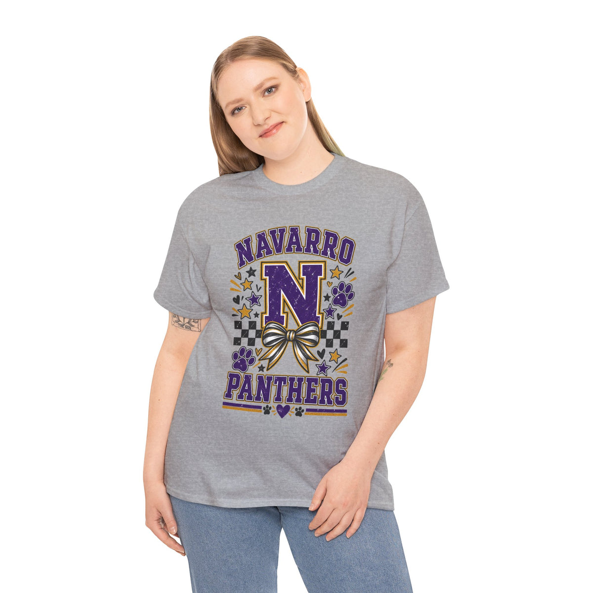 Navarro Panthers N Cheer T-Shirt — School Spirit Cheerleader Tee
