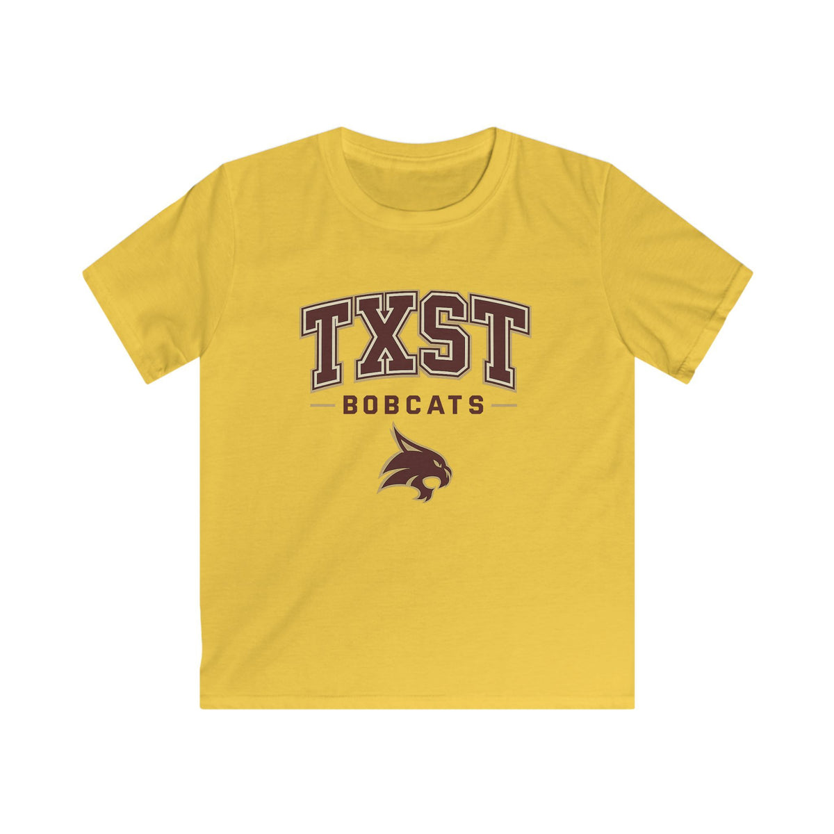 Kids TXST Bobcats Tee — Youth Texas State University Spirit Shirt