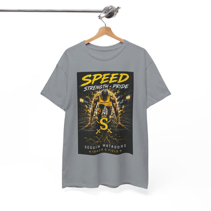 Speed Strength Pride Tee — Seguin Matadors Football Graphic T-Shirt