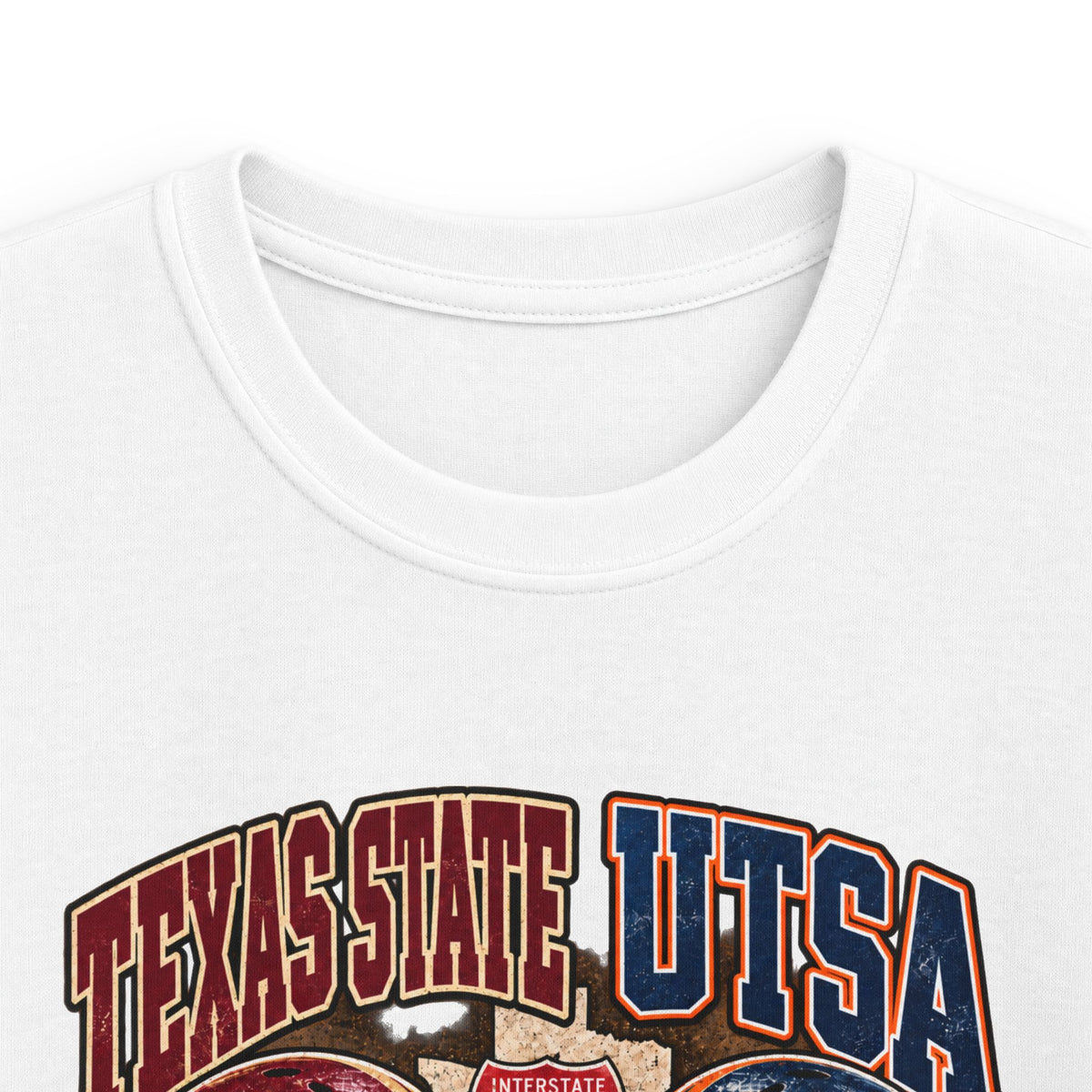 Kids Football Tee – I-35 Showdown Texas State vs UTSA Youth Game Shirt