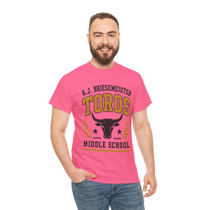 Toros Middle School Tee — A.J. Briesemeister School Spirit T-Shirt