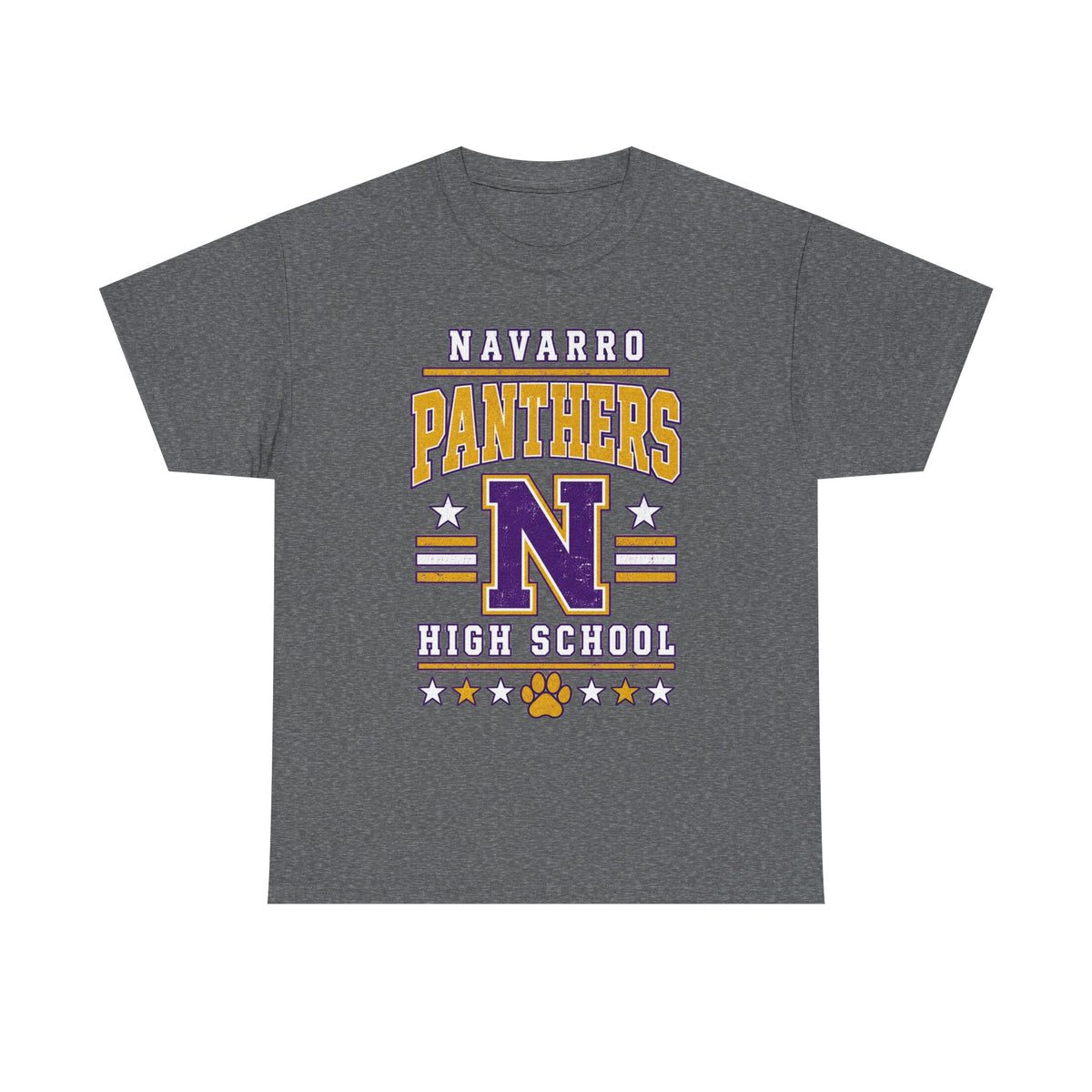Navarro Panthers High School Tee — Retro Letterman N Design