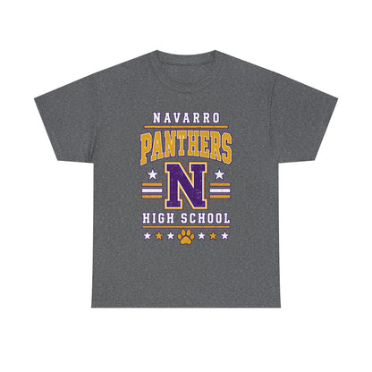 Navarro Panthers High School Tee — Retro Letterman N Design
