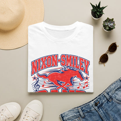 Mustangs Band Mom T-Shirt — Nixon-Smiley Band Support Tee