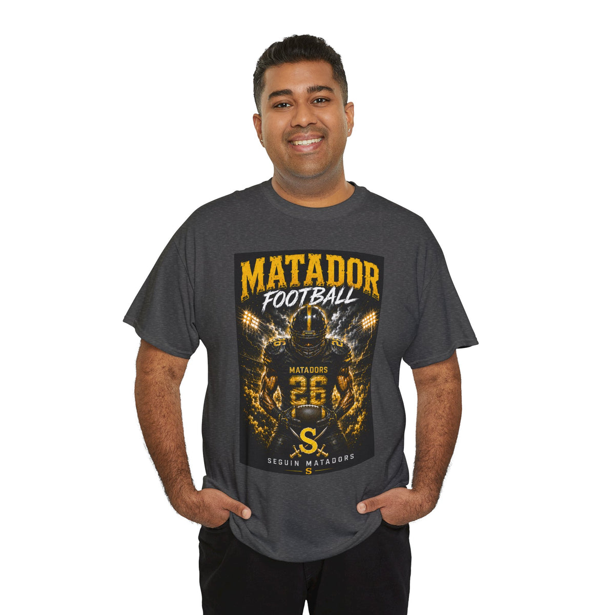 Matador Football Team Tee — Vintage Helmet Graphic Jersey Shirt