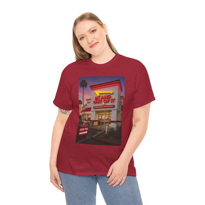 Retro Diner Photo T‑Shirt – 'A Hand Out Of It' Vintage Neon Tee