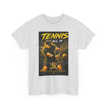 Tennis All In Graphic Tee — Vintage Tennis Player Poster Shirt