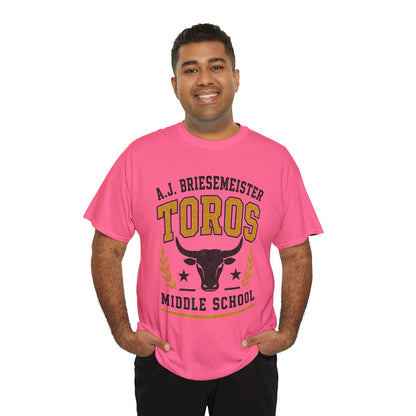 Toros Middle School Tee — A.J. Briesemeister School Spirit T-Shirt