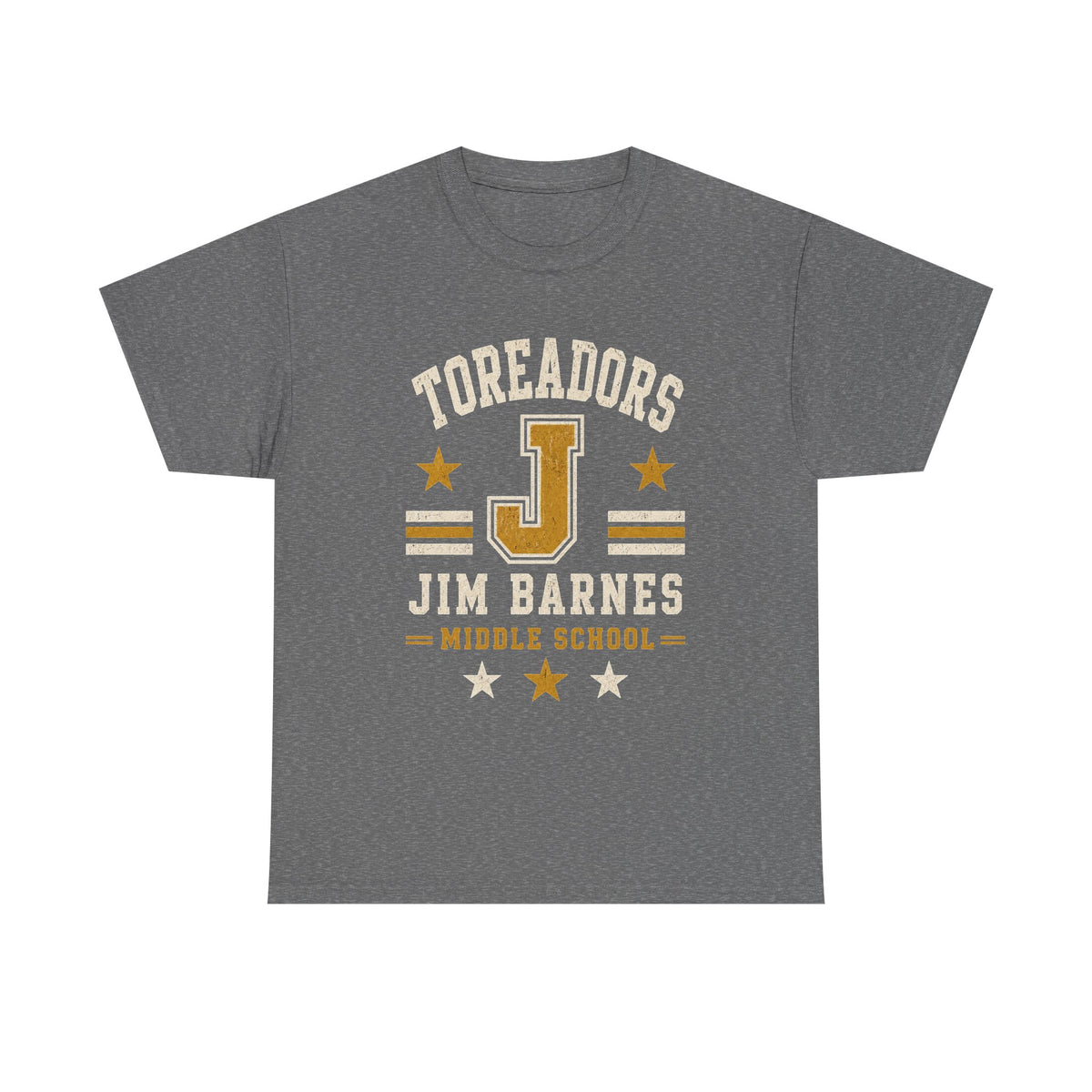 Toreadors Jim Barnes School Letterman Tee — Vintage School Spirit T-Shirt