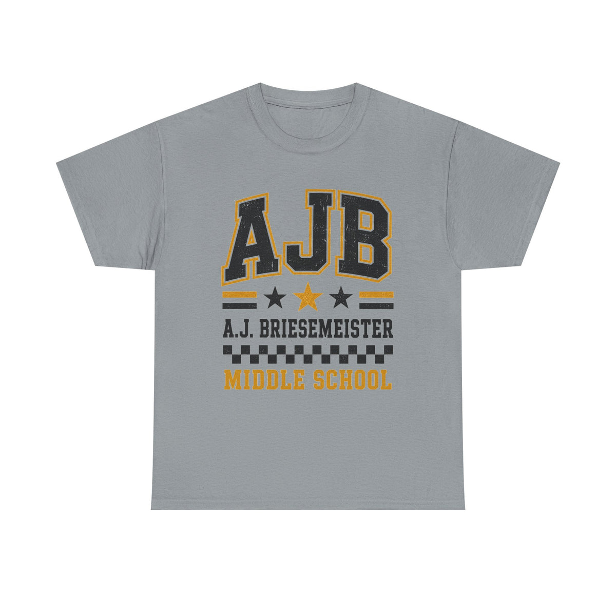 Middle School Custom Name Tee — AJB Briesemeister School Spirit Shirt