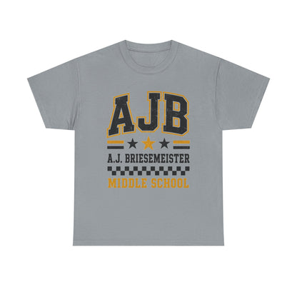 Middle School Custom Name Tee — AJB Briesemeister School Spirit Shirt