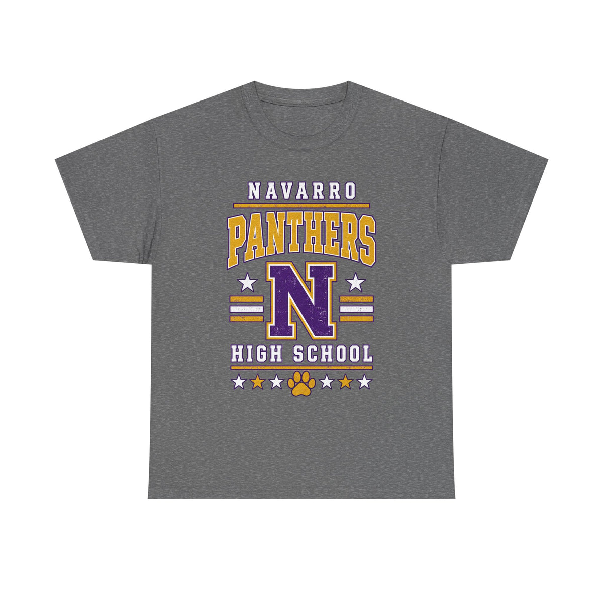 Navarro Panthers High School Tee — Retro Letterman N Design