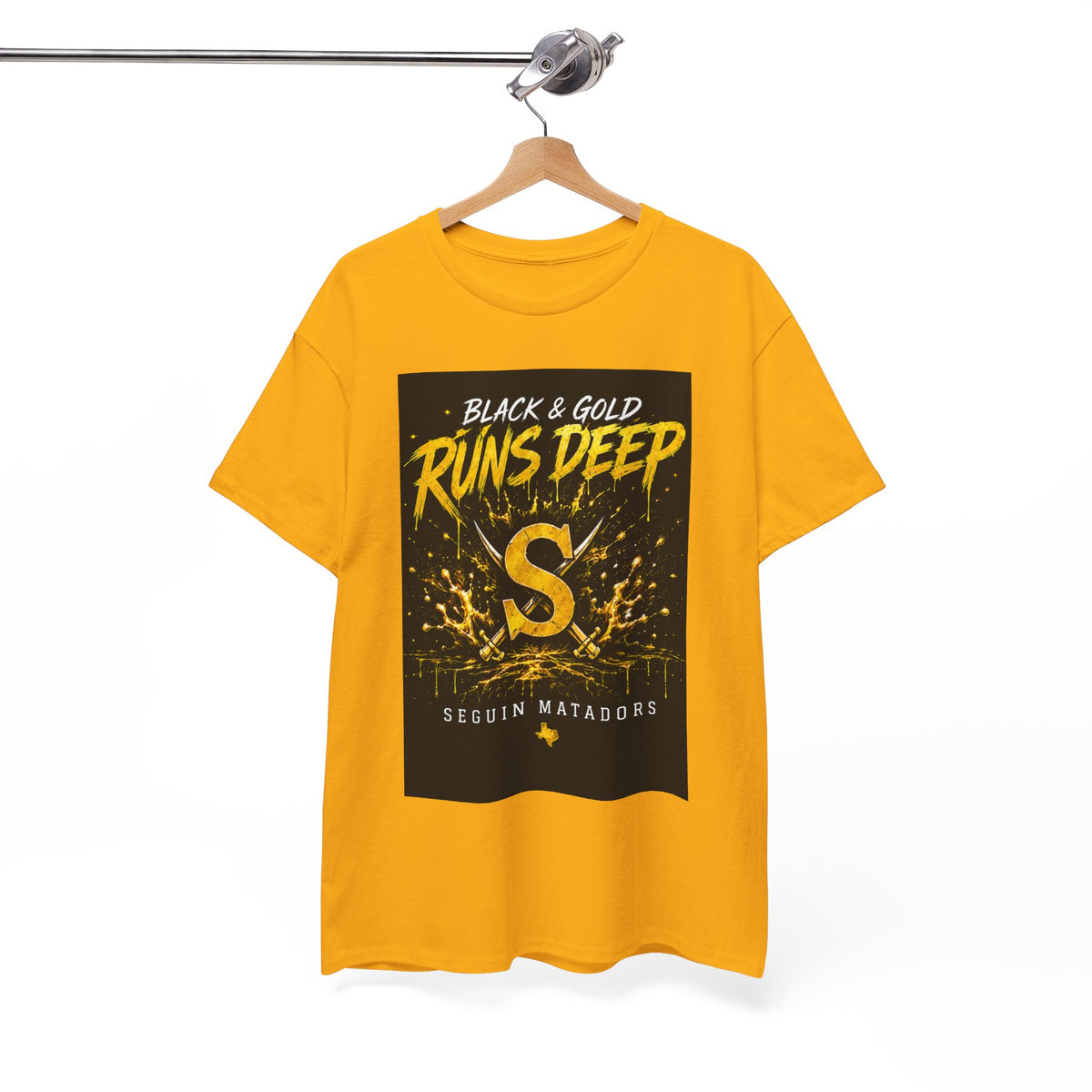 Seguin Matadors 'Black & Gold Runs Deep' T-Shirt