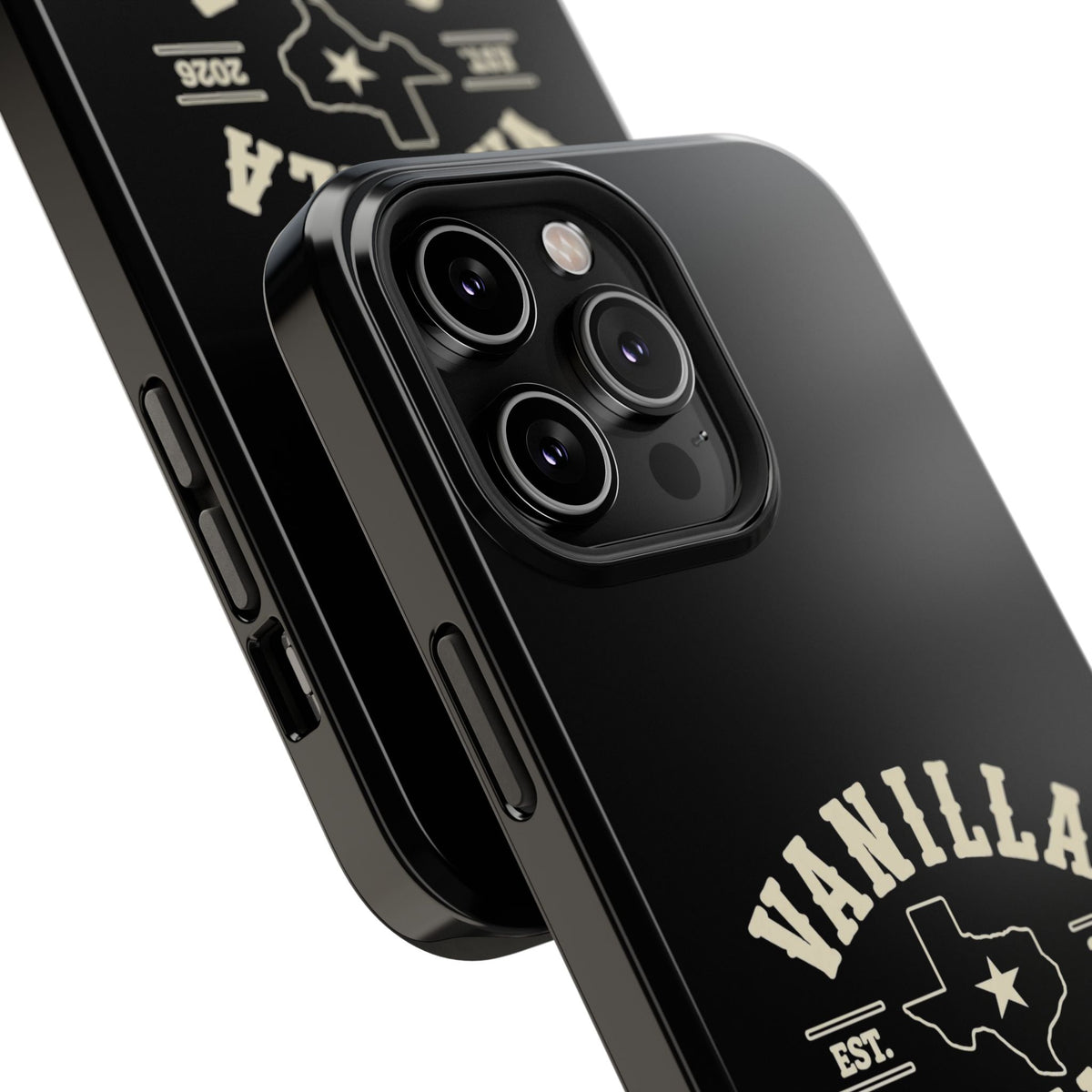 Black w/Ivory Logo lmpact-Resistant Phone Cases
