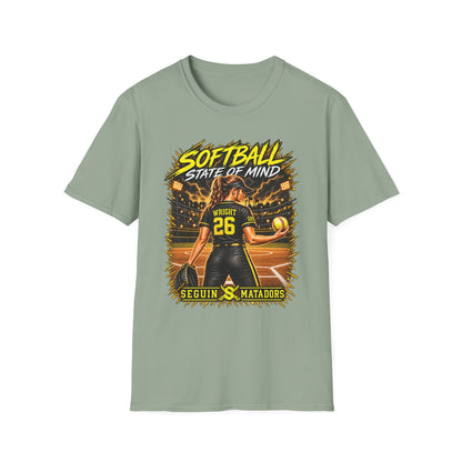 Custom Seguin Matador Softball Player Tee | Personalized Name & Jersey Number