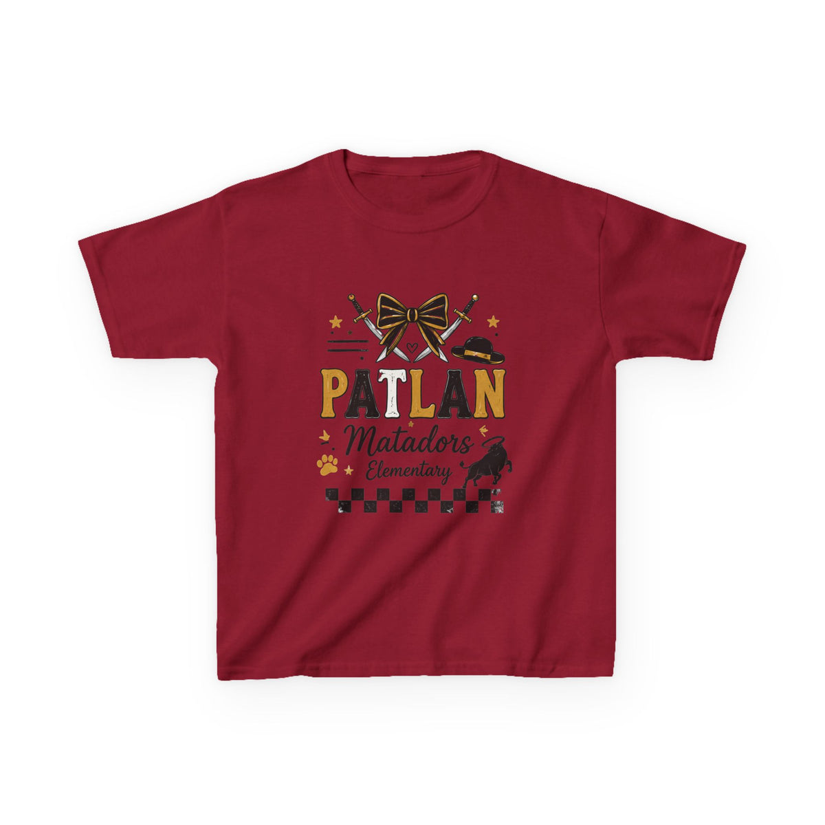 Patlan Matadors Elementary Kids T-Shirt — School Spirit Tee