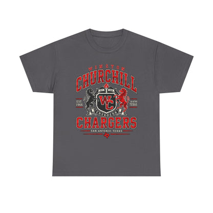 Churchill Chargers School Spirit T-Shirt — WC Logo & Mascot Tee
