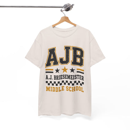 Middle School Custom Name Tee — AJB Briesemeister School Spirit Shirt