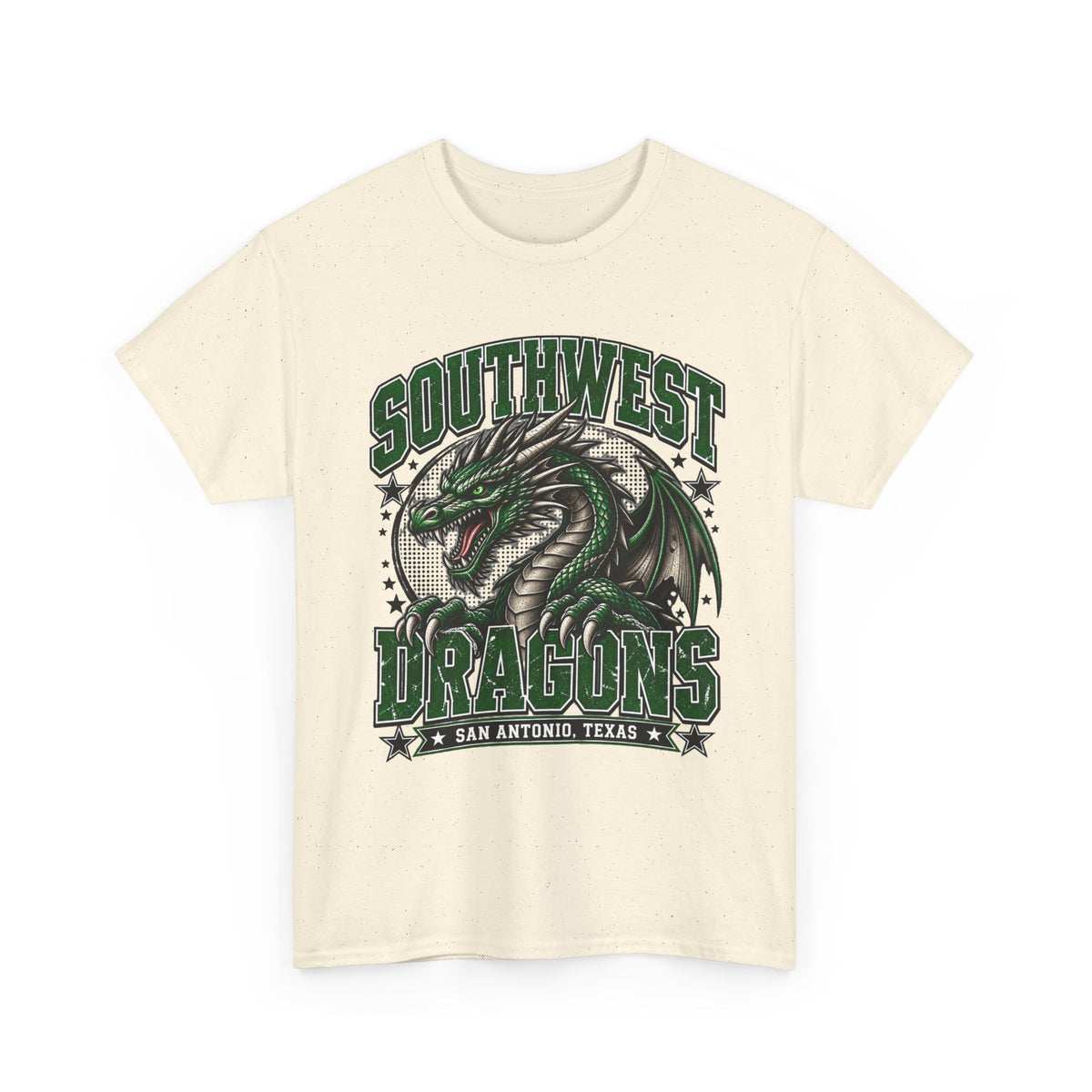 Southwest Dragons T-Shirt — San Antonio Texas Green Dragon Graphic Tee